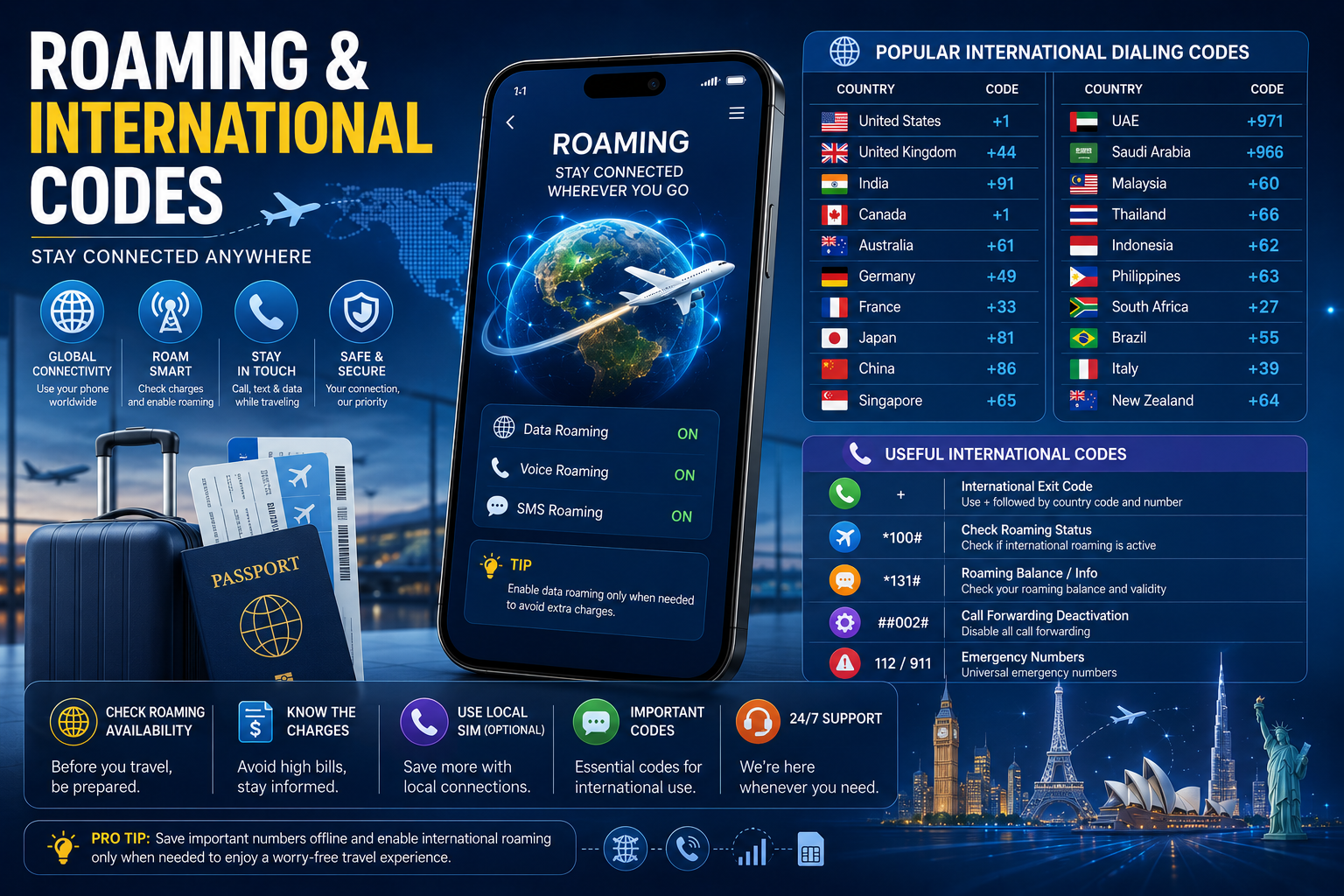 Roaming & International Codes